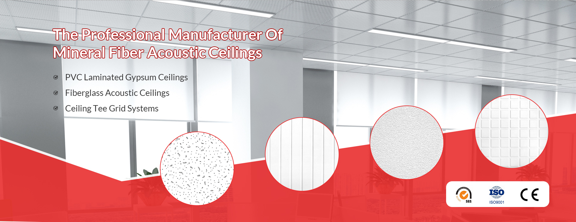 Mineral Fiber Acoustic Ceilings