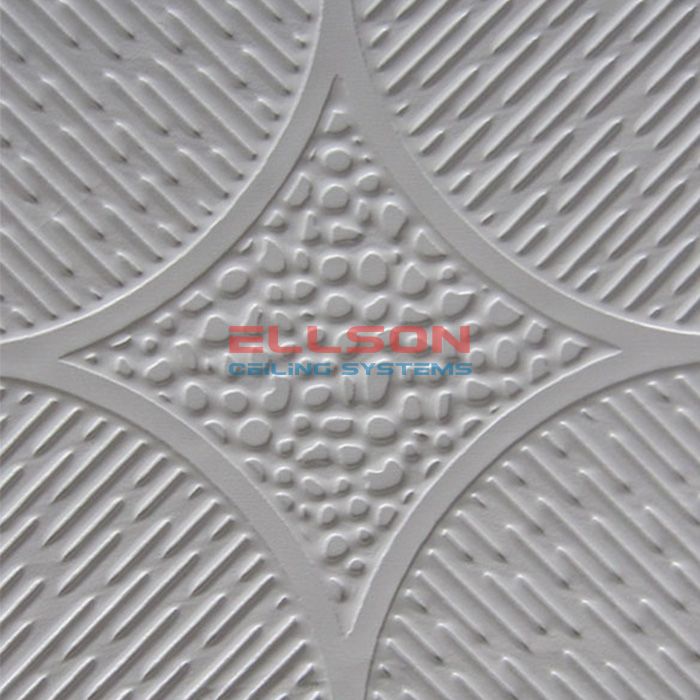 PVC Laminated Gypsum Ceiling Tiles EP238