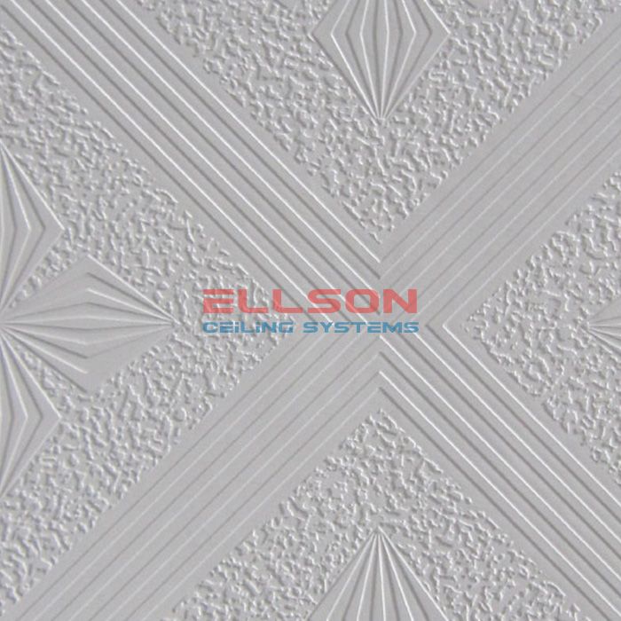 PVC Laminated Gypsum Ceiling Tiles EP239