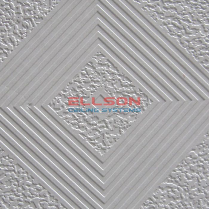 PVC Laminated Gypsum Ceiling Tiles EP244