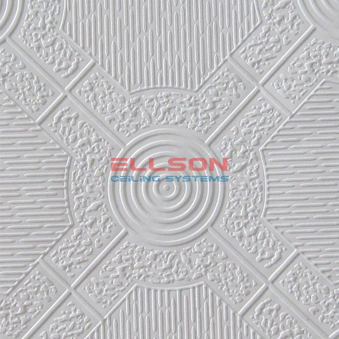 PVC Laminated Gypsum Ceiling Tiles EP245