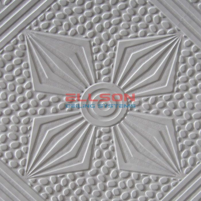 PVC Laminated Gypsum Ceiling Tiles EP249