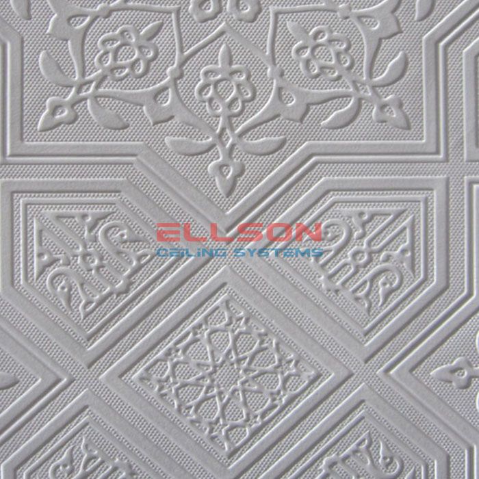 PVC Laminated Gypsum Ceiling Tiles EP255