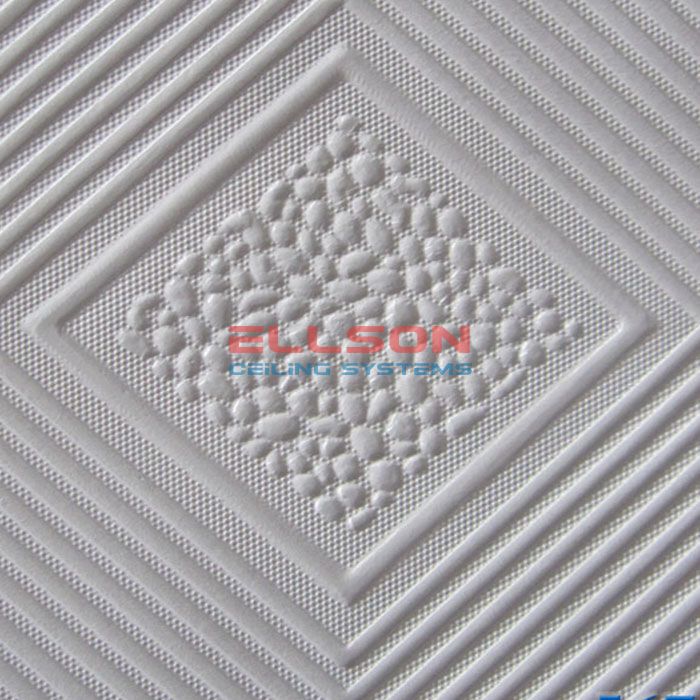 PVC Laminated Gypsum Ceiling Tiles EP567