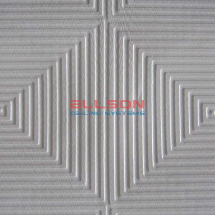 PVC Laminated Gypsum Ceiling Tiles EP997