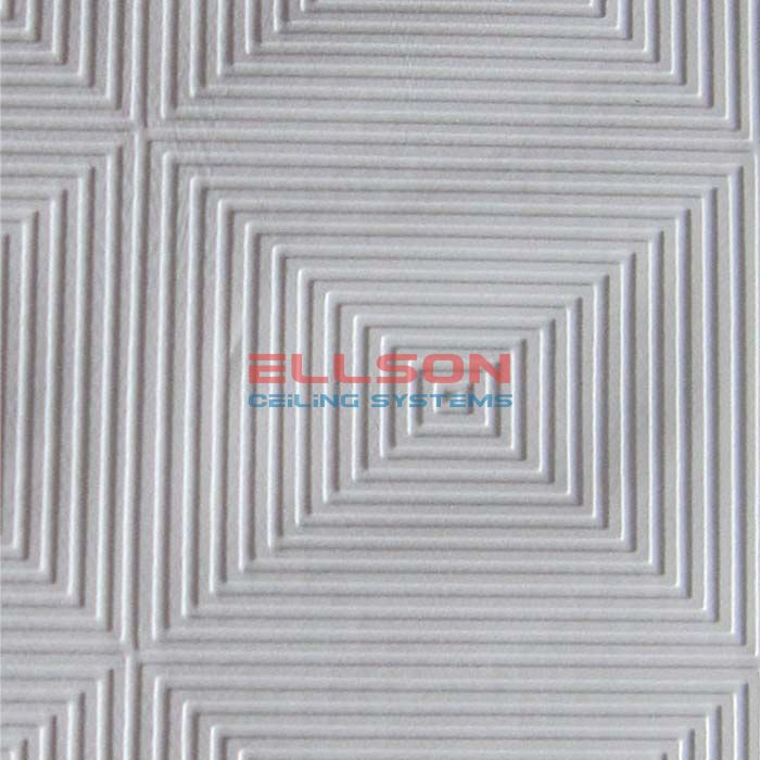 PVC Laminated Gypsum Ceiling Tiles EP997